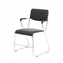 심플한 신멀티 의자 사무실 회의실 컴퓨터 보조, 블랙(YW1013)