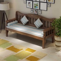 편백나무소파 실내 피톤치드 통원목 긴의자 정원 벤치, 160x58x90cm 딥브라운