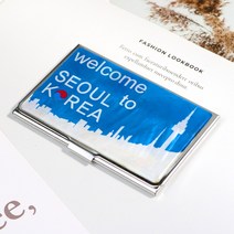 박씨상방 외국인선물 나전칠기 자개 명함케이스M 명함집, 1개, 웰컴투서울코리아
