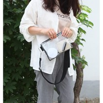 바캉스 물놀이 썬크림 로션수납 투명 미니백 학생 페스티발