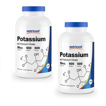 뉴트리코스트 Nutricost 포타슘 구연산 칼륨 99mg 500 캡슐 1 1