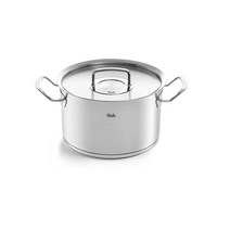[독일직구] Fissler Original-Profi Collection 스테인리스 스틸 요리 냄비(직경 24cm 6.3L) 금속 뚜껑이 있는 냄비 내부 저울 - 인덕션, 기본