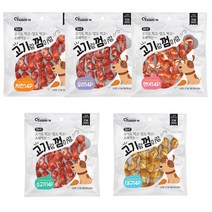 유쾌한 고기랑 껌이랑 강아지 간식 대구 소고기 연어 치킨 오리 14p 5종