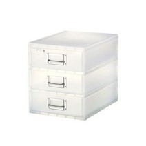 심플한 사무용품 아이박스중형 3단, 없음