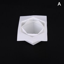 양초 몰드 실리콘 석고 비누 DIY 향초 캔들 만들기 3D 다각형 모양 금형 아로마 테라피 수제 재료 수지 왁스 용품, 01 C-white