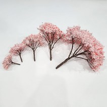 벚꽃 나무모형 디오라마 재료 테라리움 사이즈 5종, 벚꽃나무 9cm