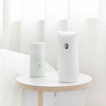 아레뜨 자동 분사기 + 화장실 방향제 향캔 리필 실내 집안 업소용 화장실, 헤이즈(클린코튼향)+자동분사기