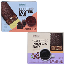 노브랜드 단백질바 초코 4입(40g*4) + 커피 4입(40g*4) 다양한 프로틴바 가성비 고효율 간식 1개, 2개