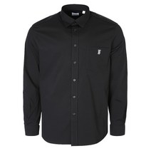 [버버리] 22FW 8057473 모노그램 모티프 테크니컬 코튼 블랙 셔츠