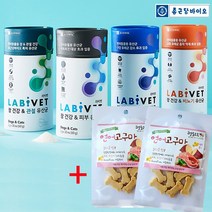 라비벳 종근당 프로바이오틱스 유산균 + 연어고구마 국내산 수제껌 강아지고양이, 장&피부 + 연어고구마 2개