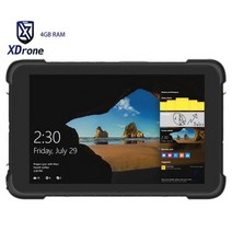 가성비 호환 태블릿 대형 게이밍 타블렛 견고한 윈도우 차량용 PC 4GB RAM 64GB ROM IP67 방수 충격 방지 8 인치 쿼드 코어 OTG 4G GNSS Ublox GPS, Windows 10 Home OS, ADD 1D Barcode Scan