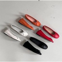 [바보사랑] 여자 웨지힐 발레리나 컬러 리본 플랫슈즈