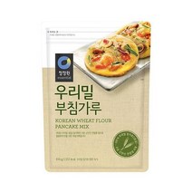 청정원 엄마손맛 맞벌이 우리가족 우리밀 부침가루 450g 바삭한 새우전 야채전 치킨 탕수육 파전 명절 비오는날 부침개 자취, 24개