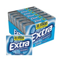 엑스트라 EXTRA Gum Peppermint 페퍼민트 미국 무설탕 껌 35개입 6팩