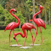 백조 조형물 홍조 장식 대형 야외 정원 마당 캐릭터, 3개 조합 세트, 3개 조합 세트