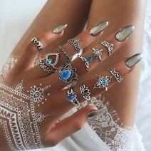 엄지반지 여자반지 여성을위한 스타 문 반지 패션 쥬얼리 Anillo 손가락 세트 여자 반지에 대 한 귀 미적 액세서리 Schmuck