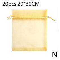 딸기 포도 과일 그물 메쉬 야채 보호 가방 20 개 해충 방제용 조류 정원, 14 yellow20x30CM