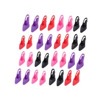 THE WAROOM SHOP 16 쌍 미니어처 하이힐 신발 1/6 인형 집 피규어 액세서리 장식, 설명, 플라스틱, 멀티 컬러