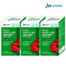 JW중외제약 항산화건강 비타민E & 셀렌 셀레늄 60정 천연 비타민e 영양제 토코페롤 세포보호 노화방지 피부 비타민c 미백 항산화제, 3개입, 60캡슐