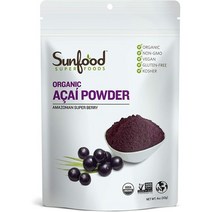 서플리먼트 サンフードスーパーフーズ(SUNFOOD SUPERFOODS) 유기농 아사이 파우더 113G B00BT0LRW0, 113G X 1, One Color, 1개