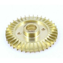 1마력모터 수중펌프 양수기물펌프 부속 이중 2 측 60mm Dia. 골드 톤 황동 임펠러, 한개옵션0