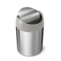 [AK백화점][포커시스][Simplehuman]심플휴먼 카운터탑 휴지통 1.5L_실버 / SPH-CW2084