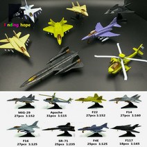 1165 4D 헬리콥터 항공기 비행기 조립 모델 V-22 Osprey Y-20 J-20 글로벌 호크 퍼즐 빌딩 피규어 액션, [03] 8pcs B