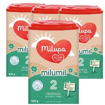독일 밀루파 Milupa Milumil 2 6개월부터 밀루밀 2단계 아기분유 800g, 4팩