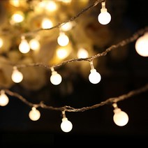 모던홀릭 LED 앵두전구 버블전구 라탄전구 별자리전구, 앵두전구 40구 건전지타입