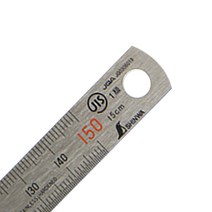 신와 직자 150mm 스텐자 눈금자 JIS 1급 일제 S-0150S, 단품