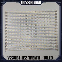 led 백 스트립 18 램프 lg innotek 23 6inch 24mt45d 22ma31d 24mt47d 24mt40d 24e510e v236b1 le2 trem11, 없음