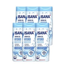 이사나 로션 젤 하이드로 부스터 300ml ISANA Lotion Gel Hydro Booster, 6팩