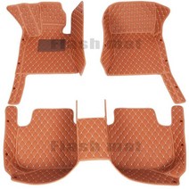 좌석 맞춤형 가죽 자동차 바닥 매트 레온 이비자 타라코 아테카 아로나 포멘터 알테아 사자 자동차 카펫 커버 모든 모델, 10.Brown