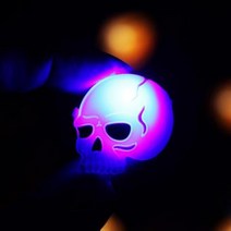 바보사랑 LED 플래시라이트 뱃지 (해골).파티해, 박쥐