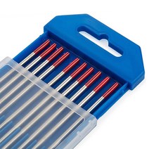 Tig 텅스텐 용접 전극아르곤 아크 용접봉 전극 WC20 WT20 WP20 WL2010개 세트, 01 red_01 1.6 미리메터