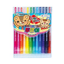 [아주문구도매상] Transparent colored pencils 지구 투명이 색연필, 1개, 지구 투명이 색연필 샤프식 돌돌이 12색