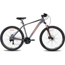 HH HILAND Hiland 27.5인치 산악 자전거 27단 잠금식 서스펜션 포크 알루미, Grey&Orange_Large