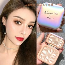 HH 하이라이터 얼굴 톤업+메이크업 브러쉬, 01+브러쉬