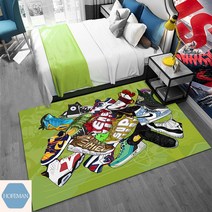 슈프림러그 조던 명품 러그 캐릭터 레드카펫 고양이 북유럽 곰돌이