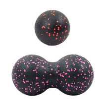 토구 트라택 트라텍 볼란스 마사지 볼 공 EPP 땅콩 바디 근막 이완 요가, 2PCS 레드, 2개