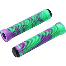 스케이트 보드 슬라이드보드 프로 스턴트 스쿠터 및 자전거용 멀티 컬러 핸들 바 그립 145mm, 녹색 보라색