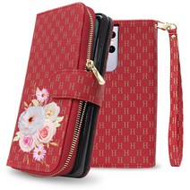 유미폰 Pink mules 손목줄스트랩증정 카드수납 월렛 지퍼 지갑형 다이어리 핸드폰케이스 갤럭시/아이폰/LG