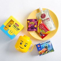 옥스포드 컵 블록 구디백 3팩 [무료배송+무료라벨] 남아/여아 블록 어린이날 단체 선물 어린이집 생일 답례품 주일학교 달란트시장 선물 체육대회 경품 학원 어린이날 선물, 옥스퍼드 컵 블록 구디백 3팩 (여아블록), 3개