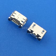 배선커넥터 전선 정리 터미널단자 100pc 마이크로 USB 5 핀 잭 Ox 경적 플랫 에지 7.24.85mm 플레이트 암 소켓 미니 커넥터 소니 VIV0 X1 X3 충전 테일 플러