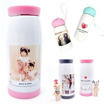 [딸기느낌] 나만의 포토텀블러 주문제작 제작텀블러 친구 연인 가족 무료디자인 소량제작가능 단체주문환영, 2.일반블랙, 1개