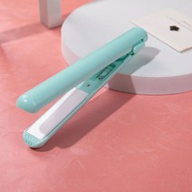 미니 전기 클립보드 USB 고데기 스트레이트 롤 겸용 앞머리 이너 풀 스트레이트 클립 머리 상하지 않음, 블루Usb케이블+보관함[18재고있음], 하나
