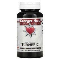 Kroeger Herb Co Turmeric 100 Vegetarian Capsules