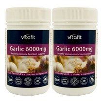 비타핏 (Vitafit) 갈릭 (마늘추출물) 6000mg 250 캡슐 X 2개, 500캡슐, 1세트