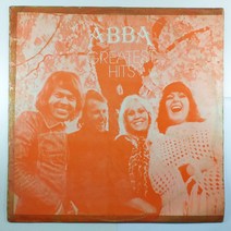 (중고LP)(빈티지 인테리어용 디피용) ABBA GREATEST HITS/ DANCING QUEEN/ 자켓 얼룩/ 음반 상태 양호함/ 물세척