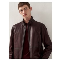 갤럭시 라이프스타일 갤럭시 라이프스타일 CARDINAL 레드브라운 양가죽 패딩 블루종 (GC283ZC066) .